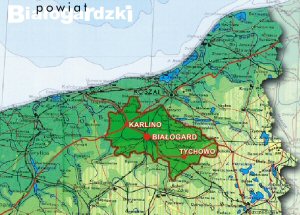 Miniatura mapy obwodu Powiatu Białogardzkiego